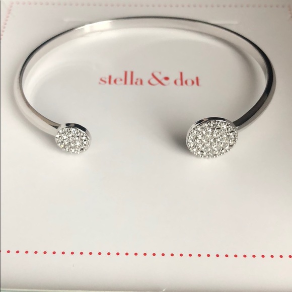 Stella & Dot Jewelry - Stella & Dot | Silver Pave Cuff Bracelet